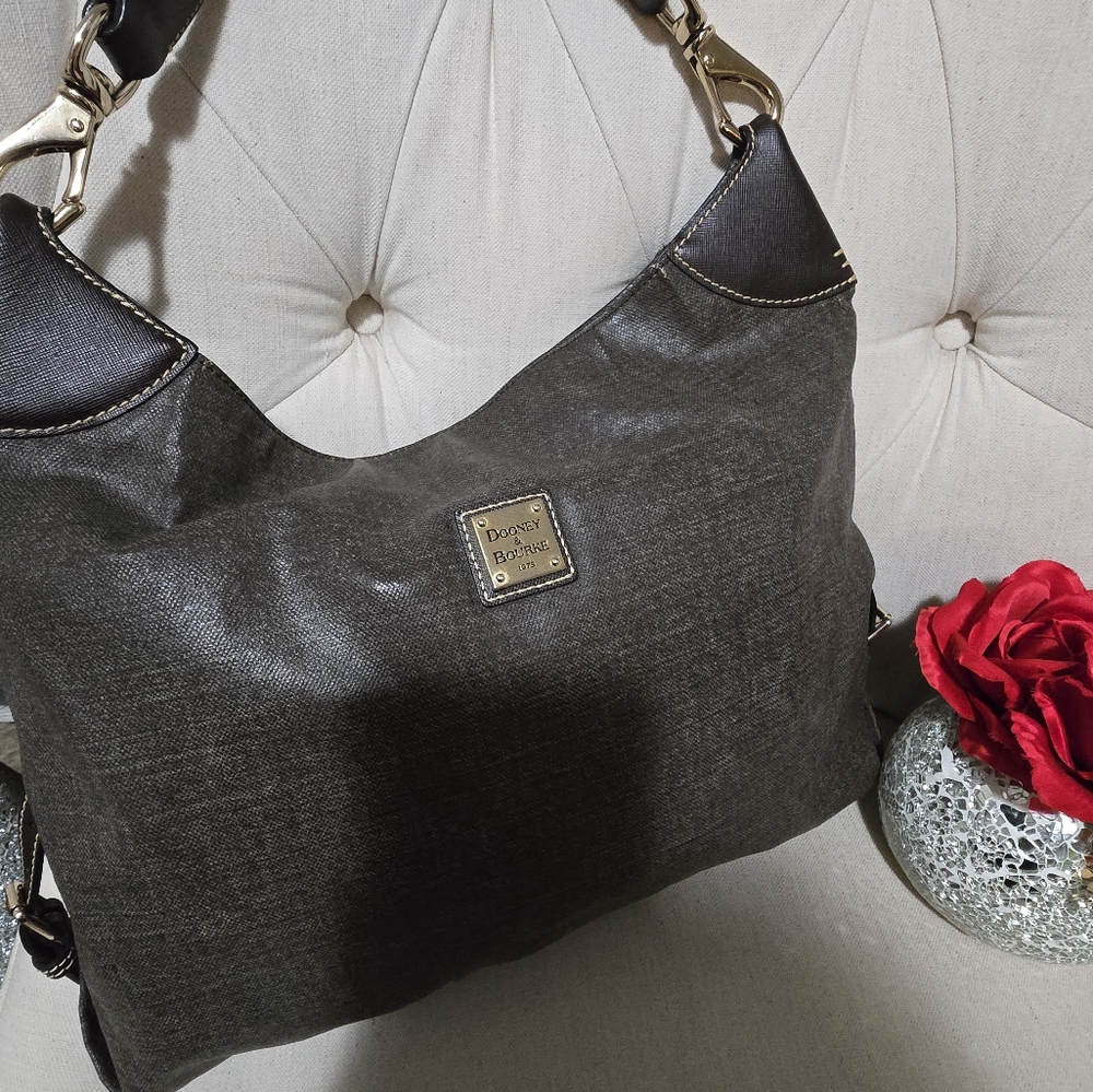 Dooney & Bourke Hobo With Authentication Euc! - image 2